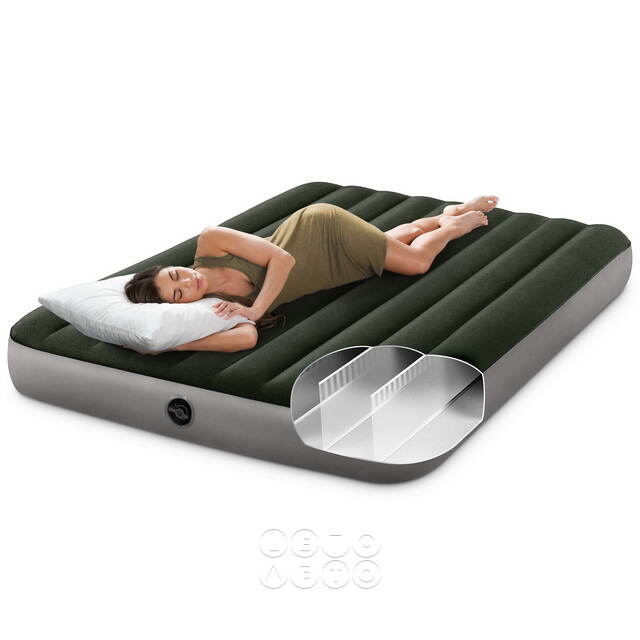 Надувной матрас Downy 152*203*25 см, со встроенным ножным насосом INTEX 64763 INTEX