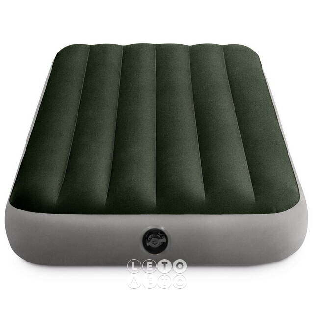 Надувной матрас с насосом Prestige Downy 99*191*25 см INTEX 64777 INTEX