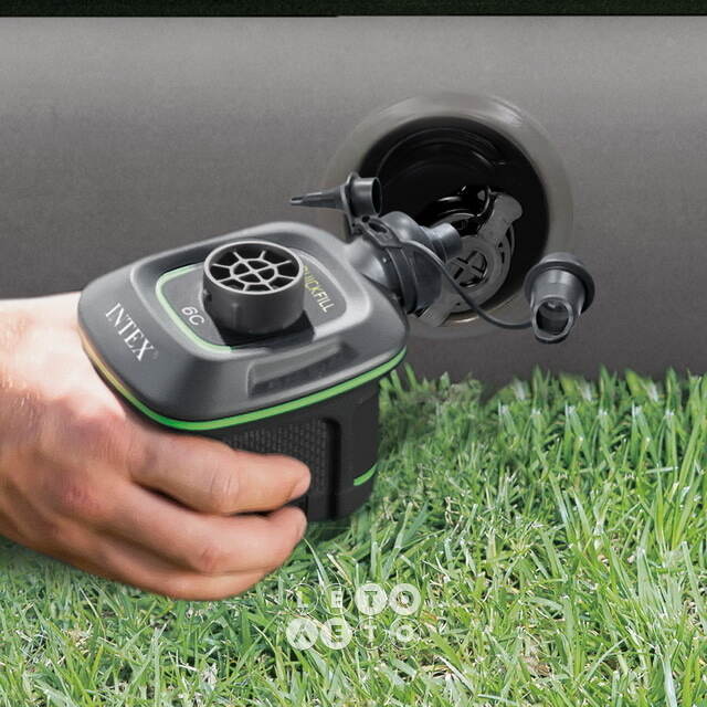 Надувной матрас с насосом Prestige Downy 99*191*25 см INTEX 64777 INTEX