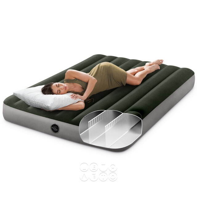 Надувной матрас с насосом Prestige Downy 137*191*25 см INTEX 64778 INTEX