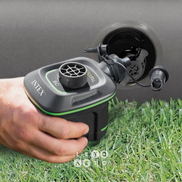 Надувной матрас с насосом Prestige Downy 152*203*25 см INTEX