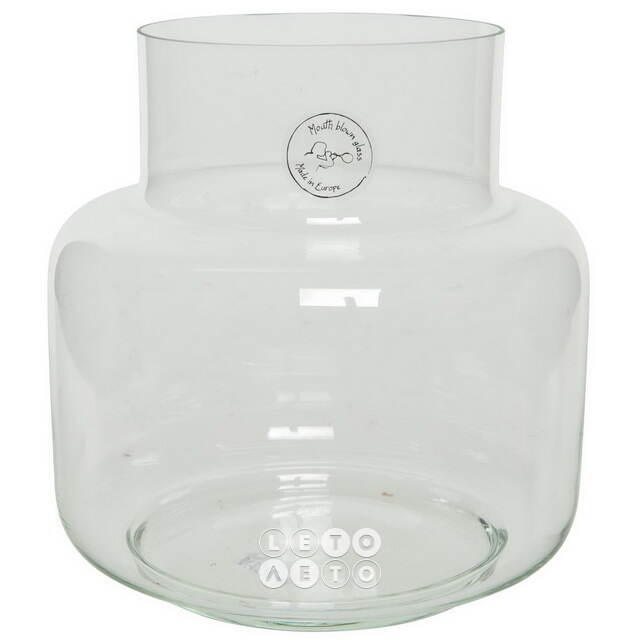 Стеклянная ваза для цветов Glassy 19*18 см Kaemingk