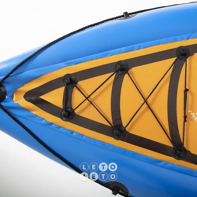 Надувная байдарка Champion-X1 одноместная 275*81 см + насос и весла Bestway
