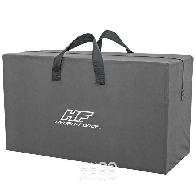 Надувная байдарка Rapid-X3 трехместная 381*100 см + насос и весла, оранжевая Bestway