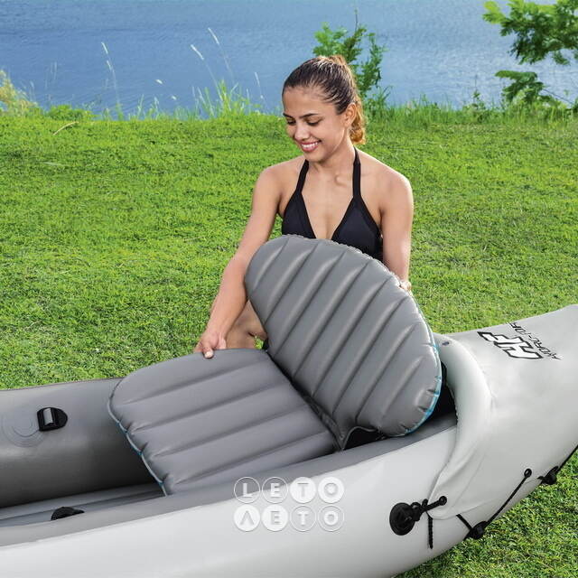 Надувная байдарка Rapid Elite-X2 двухместная 312*98 см + насос и весла Bestway