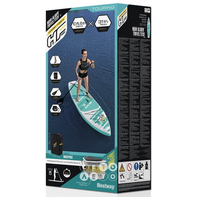 Надувной сап борд SUP Aqua Glider Set 320*79 см с аксессуарами Bestway
