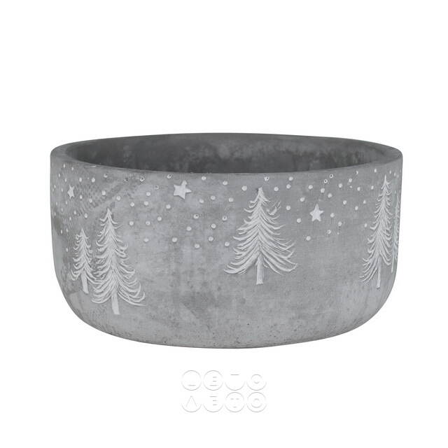 Декоративное кашпо Grey Forest 21 см Kaemingk