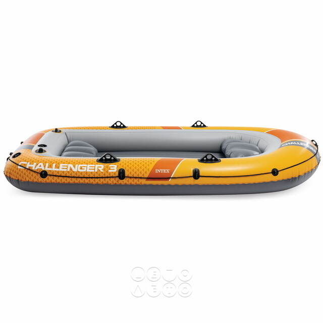 Надувная лодка Challenger (Челленджер) трехместная 295*137*43 см + насос и весла INTEX (Интекс)