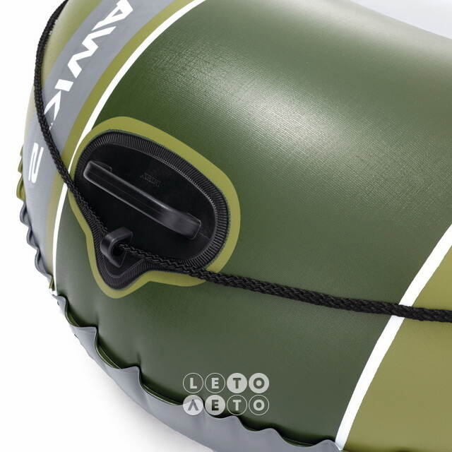 Надувная лодка Seahawk (Сихоук) двухместная 236*114*41 см + насос и весла INTEX (Интекс)