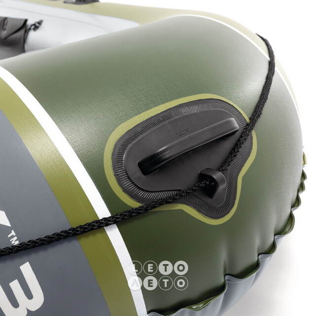 Надувная лодка Seahawk (Сихоук) трехместная 295*137*43 см + насос и весла INTEX (Интекс)