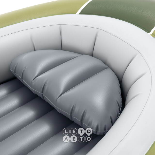 Надувная лодка Seahawk (Сихоук) трехместная 295*137*43 см + насос и весла INTEX (Интекс)