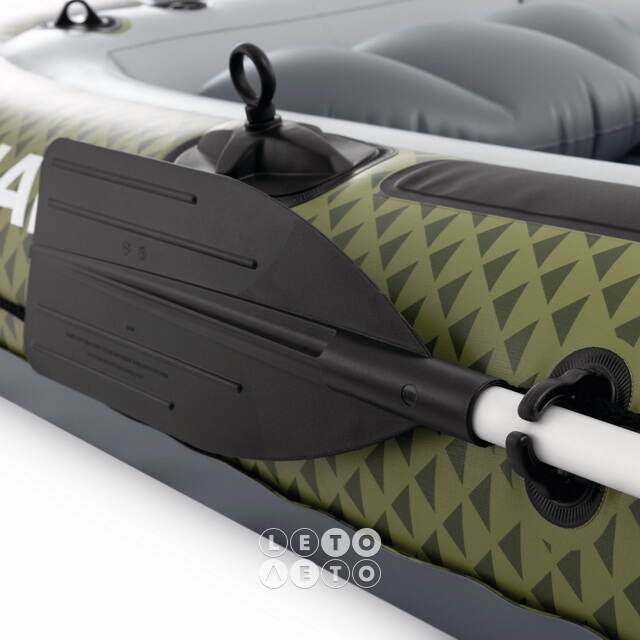 Надувная лодка Seahawk (Сихоук) четырехместная 351*145*48 см + насос и весла INTEX (Интекс)
