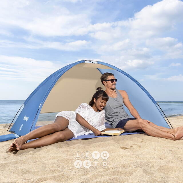 Пляжная палатка Beach Ground-2 200*120*95 см синяя Bestway