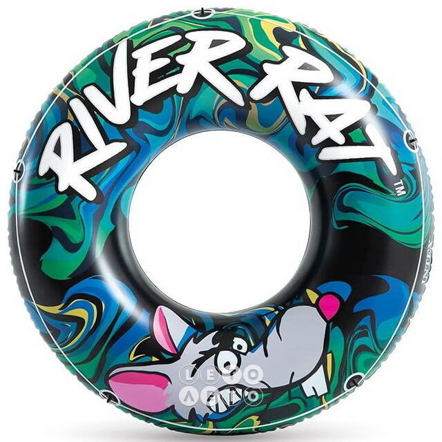 Большой надувной круг River Rat 122 см INTEX