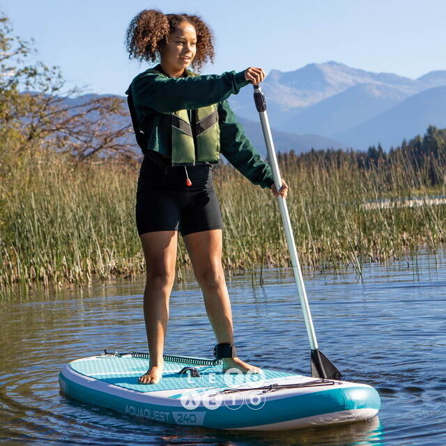 Сапборд Aqua Quest 240*76 см с аксессуарами, надувной INTEX