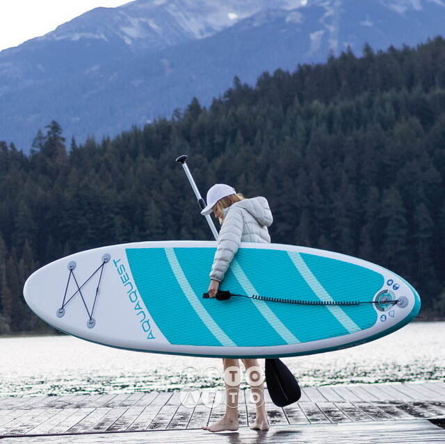 Сапборд Aqua Quest 320*81 см с аксессуарами, надувной INTEX