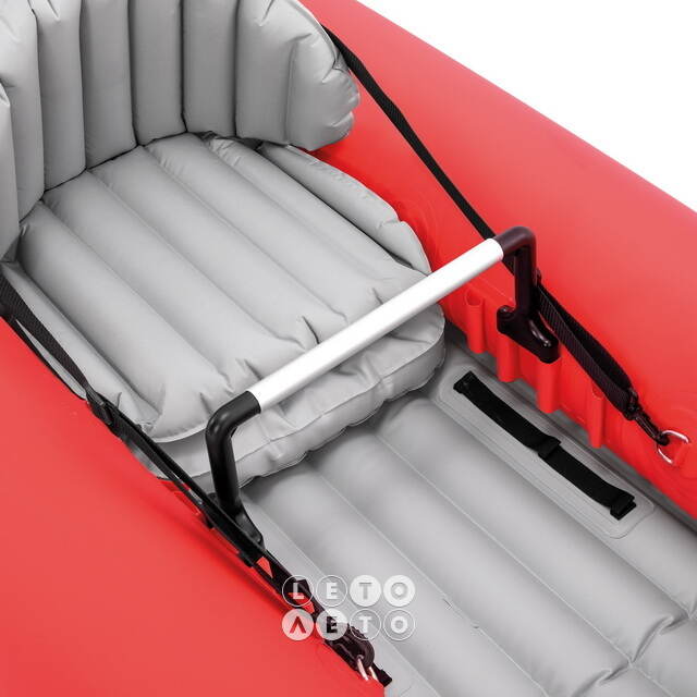 Надувная байдарка Excursion Pro двухместная 384*94*46 см + насос и вёсла INTEX