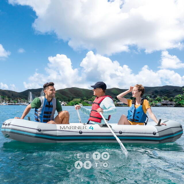 Надувная лодка Mariner-4 Set 328*145*48 см + насос и весла INTEX