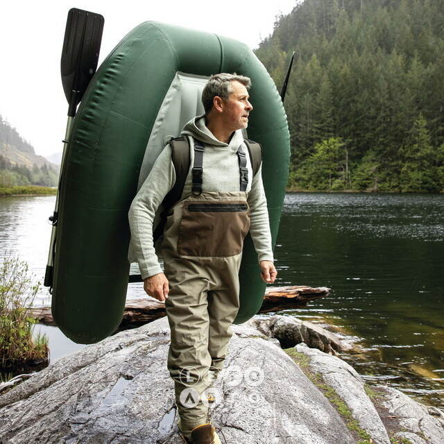 Надувная лодка для рыбалки Big Catch Pro 165*119*38 см + насос и весла INTEX