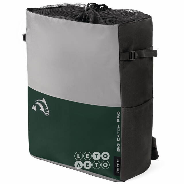 Надувная лодка для рыбалки Big Catch Pro 165*119*38 см + насос и весла INTEX