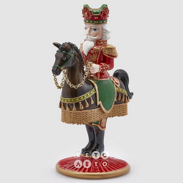 Декоративный подсвечник Щелкунчик - Prince Theodore Christmas 33 см красный EDG