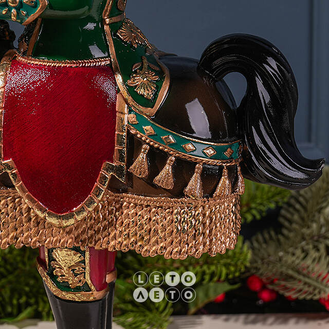 Декоративный подсвечник Щелкунчик - Prince Theodore Christmas 33 см зеленый EDG
