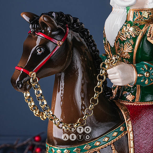 Декоративный подсвечник Щелкунчик - Prince Theodore Christmas 33 см зеленый EDG