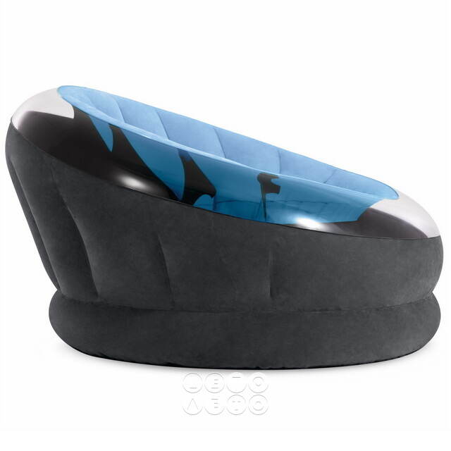 Надувное кресло Empire Chair 112*109*69 см голубое INTEX