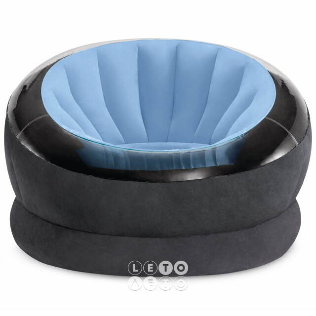 Надувное кресло Empire Chair 112*109*69 см голубое INTEX