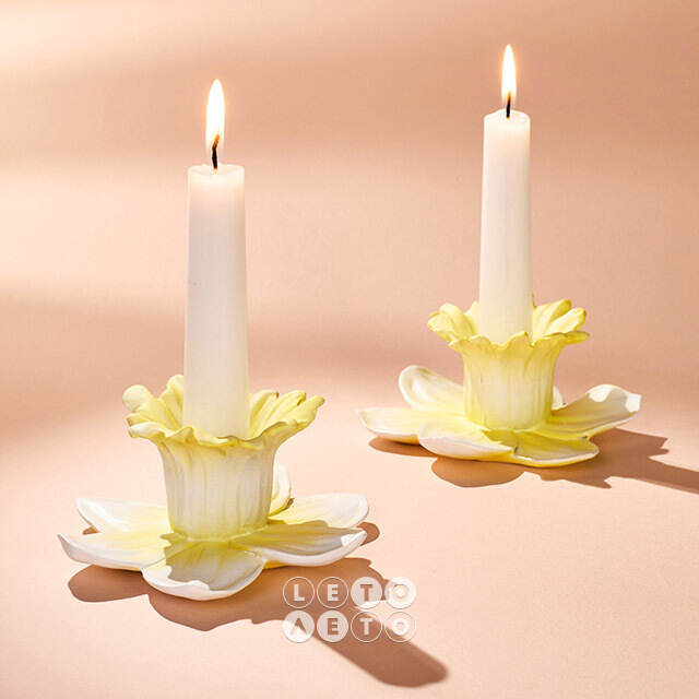 Декоративный подсвечник Giallo Narciso 12 см EDG (ЭДГ)