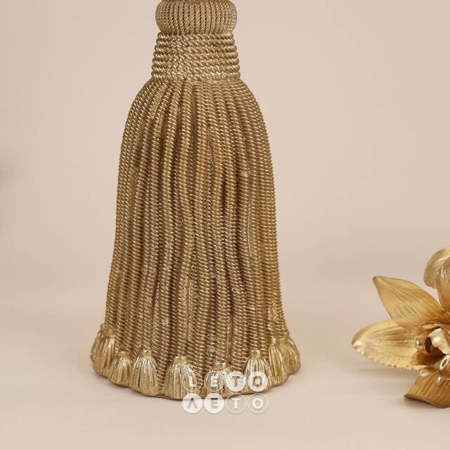 Декоративный подсвечник Tassel Gold 26 см EDG