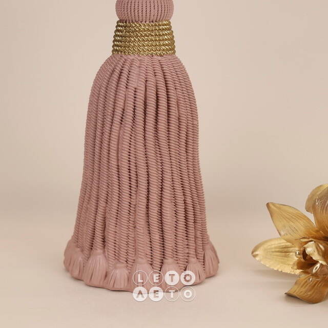 Декоративный подсвечник Tassel Pink 26 см EDG