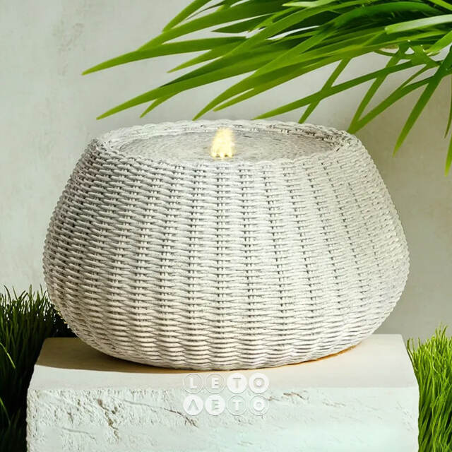 Декоративный фонтан Sorrento Сhiaro 54*28 см с LED подсветкой Kaemingk