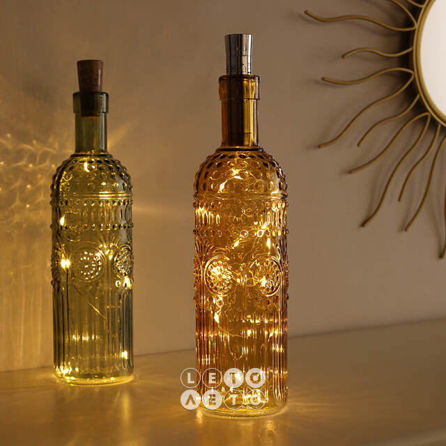 Гирлянда-пробка для бутылки Роса Crystal 2 м, 40 LED ламп, на батарейках, IP20 Star Trading