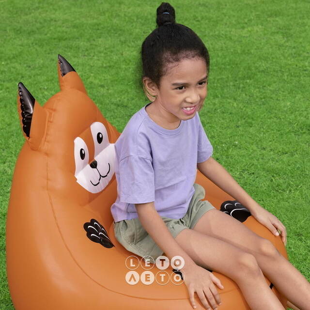 Детское надувное кресло Cozy Critters - Лисичка 72*72*64 см Bestway