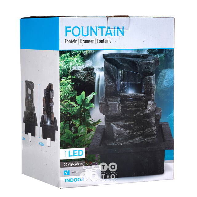 Декоративный фонтан Ремунелли 27*22 см с LED подсветкой Koopman (Купман)