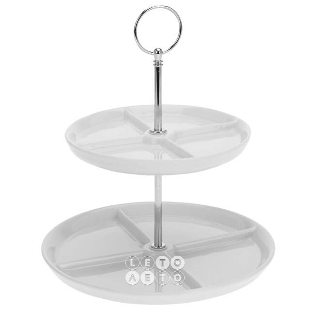 Двухъярусная этажерка для фруктов Etagere 24 см Koopman
