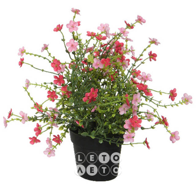 Искусственный цветок в горшке Daisy Pink 28 см Kaemingk