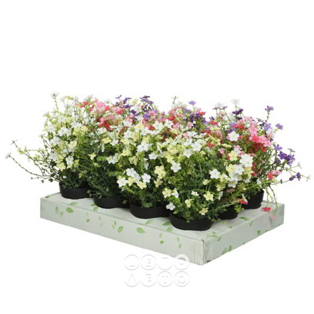 Искусственный цветок в горшке Daisy Purple 28 см Kaemingk