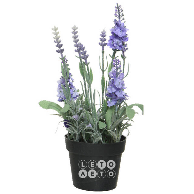 Искусственный цветок в горшке Лаванда Loddon Blue 25 см Kaemingk