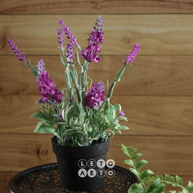 Искусственный цветок в горшке Лаванда Loddon Pink 25 см Kaemingk