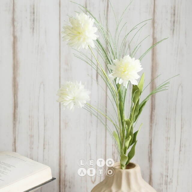 Искусственный букет Георгины White Swan 60 см Kaemingk