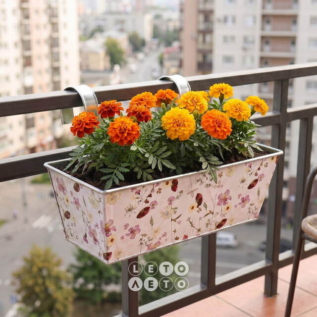 Подвесное кашпо для балкона Франсуаза 35*13 см, металл Kaemingk (Кейминг)