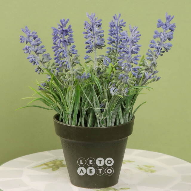 Искусственная Лаванда Loddon Blue в цветочном горшке 17 см Kaemingk