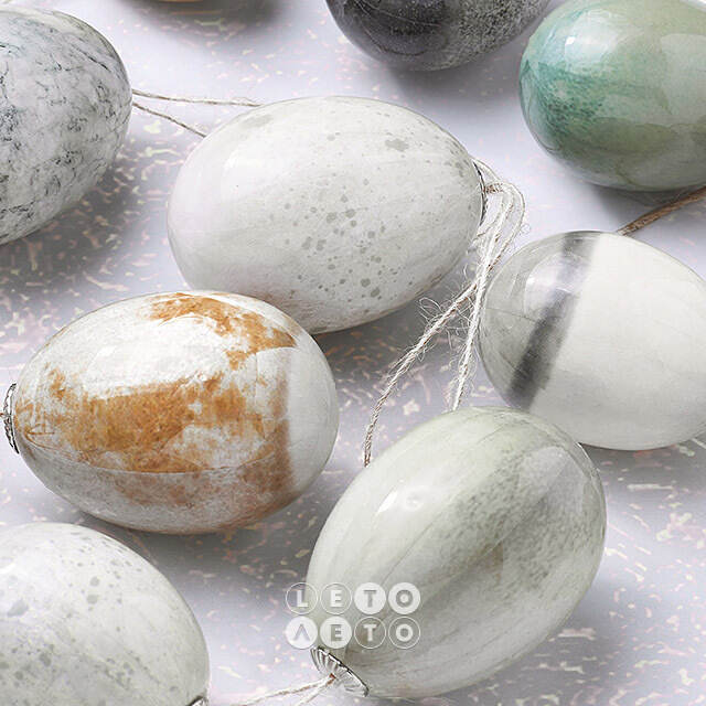 Пасхальные подвески Яйца - Holy Easter 4-6 см, 12 шт Kaemingk