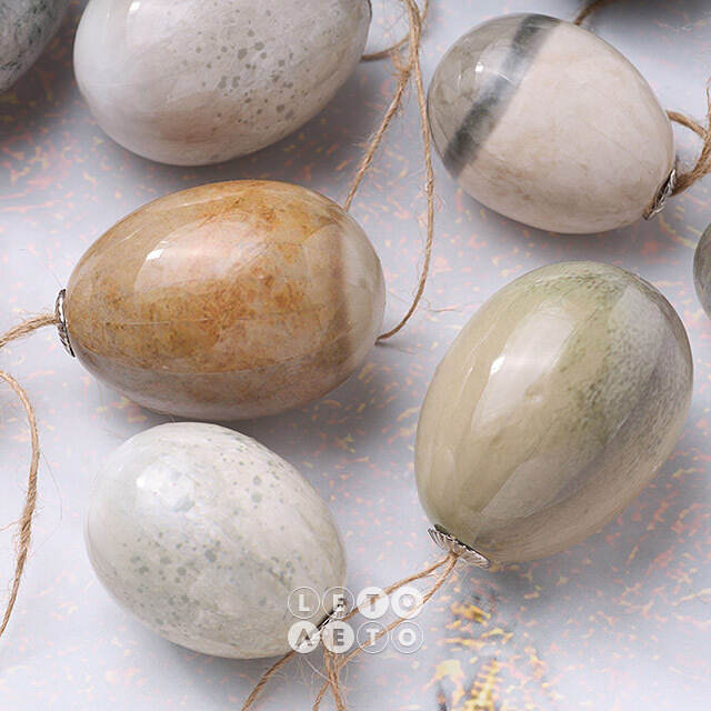 Пасхальные подвески Яйца - Holy Easter 4-6 см, 12 шт Kaemingk