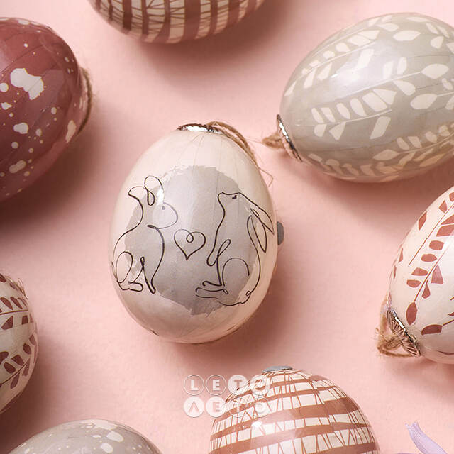 Пасхальные подвески Яйца - Good Easter 5 см, 8 шт Kaemingk