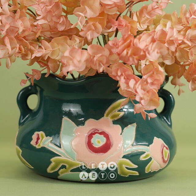 Керамическая ваза-кашпо Dolly Flowers 24*15 см Kaemingk