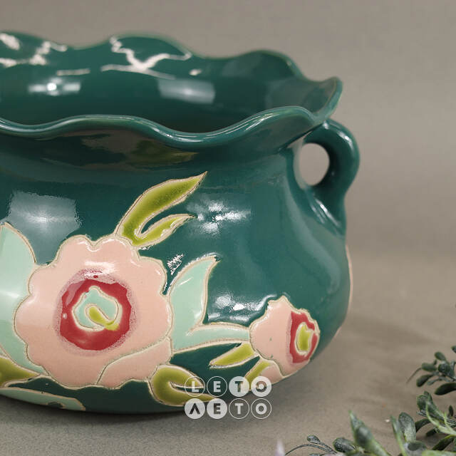 Керамическая ваза-кашпо Dolly Flowers 24*15 см Kaemingk