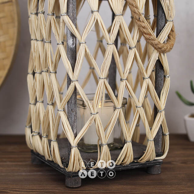 Подсвечник фонарь Natural Style 31 см Kaemingk